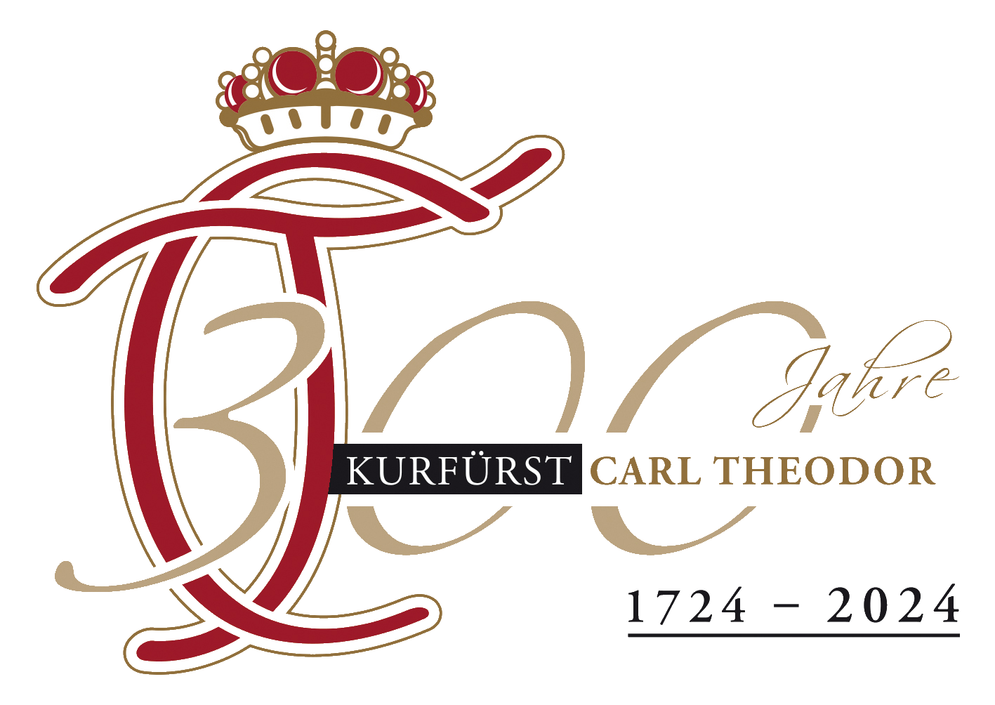 Logo des Carlö Theodor Jubiläums 2024